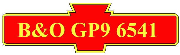 B&O GP9 6541